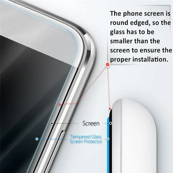 3pcs HD Ekrano Plėvelė Stiklo Samsung Galaxy A40 Stiklo Screen Protector, Stiklo Samsung A40s A80 Premium Apsauginis Stiklas