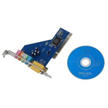 4 Kanalų C-Media 8738 Chip 3D Audio Stereo Vidinis PCI Garso Plokštę Win7 64 Bit