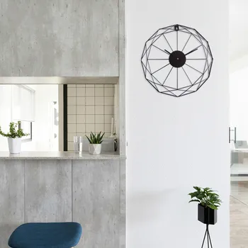 40cm geležies paprasta linija sieninis laikrodis kambarį laikrodis Šiaurės vėjas žiūrėti išjungti laikrodžiai, sieniniai laikrodžiai sieniniai laikrodžiai namų dekoro