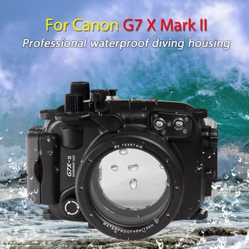 40m 130ft Vandeniui Dėžutės po vandeniu Būsto Fotoaparatas, Nardymo Atveju Canon G7X Mark II WP-DC54 G7X-2 G7 X II Krepšys Case Cover Krepšys
