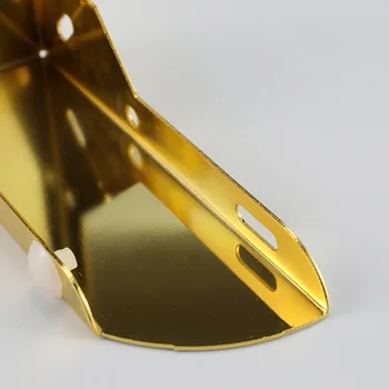 4pcs Aukso Metalinės Baldų Kojelės su Guminiais Kojos Padas Kabineto Stalo Kojos Aparatūros Sofa Baldai, Pėdų