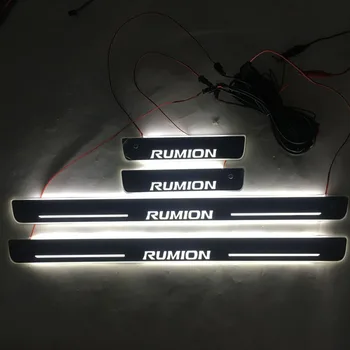 4pcs/set Taikomas Rumion LED Apšvietimas Riba Dėvėti Atsparios Plokštės Sveiki Pedalų Apdaila Toyota Corolla RUMION