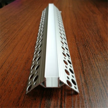 5-30pcs/daug 100cm teigiamas kampas gipso kartono įterptųjų led aliuminio profilis ,10 mm juosta juostoje šviesos būsto sienų /lubų