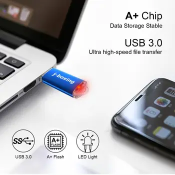 5 X 64GB USB 3.0 Flash Diskai 32gb Flash Drive 3.0 Stačiakampio Nykščio Diskų, USB Drive 3.0 Didelio Greičio 128GB Pen Drives Įvairiaspalviais