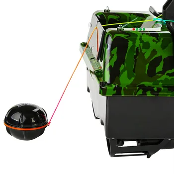 500M GPS Žvejybos Masalas Valtis Su 3 Bunkeriai,LCD Ekranas GPS Fishfinders Su Žuvų Echolotai Jutiklis,Trikampis Atlikti Maišelis,Atsarginių Baterijų