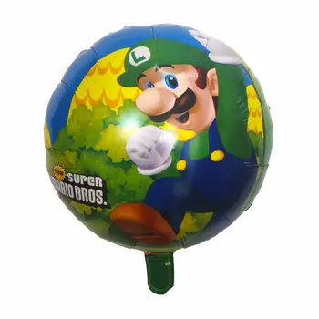 50pcs Animaciją Super Mario Balionų Šalis Klasikinis Žaislai Mario Bros Mylar folija, Balionus, Gimtadienio Dekoracija Vaikų Žaislas Kamuoliai