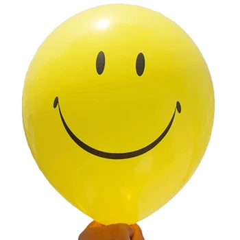 50pcs Balionai 12inch Latekso Smiley Veido Gimtadienio Dekoro Geltona/Juoda Spalvos Ballon Vaikų Diena, Padėkos Šalies Prekių
