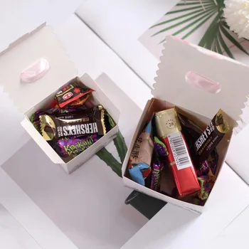 50pcs Vestuvių Nori Šokolado pakuočių popieriaus lapų, gėlių, dovanų dėžutėje Baby Shower Gimtadienio Saldainių dėžutė пакеты для печенья