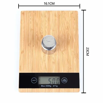 5kg/1g Masto Medienos Kavos modelis Nešiojamųjų Elektroninių Skaitmeninių Virtuvė Masto Didelio Tikslumo LCD Elektroninės Svarstyklės kitchen2021