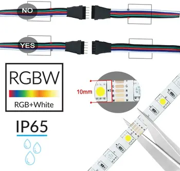 5m 10m TUYA Zigbee RGBW RGBWW Led Juostos SMD 5050 šviesos srautą galima reguliuoti Šviesos+Mini Controller+DC12V Galia Aidas Plius 