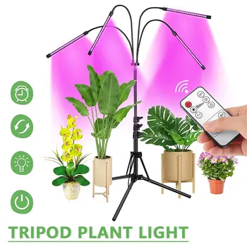 5V LED Augalų Auga Šviesos USB Nuotolinio Valdymo Laikas Reflex Multi-funkcija patalpų Daržovių, Gėlių Daigų Visą Spektrą Naujų