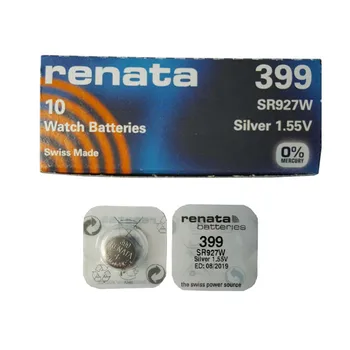5vnt/daug Renata Šveicarijos Baterija 399 SR927W 1.55 V Žiūrėti Silver RENATA Žiūrėti Baterijas