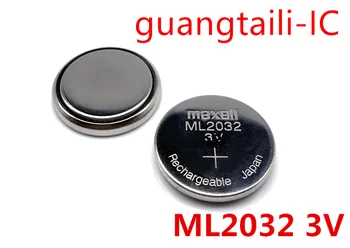 5VNT ML2032 3V Įkrovimo mygtuką baterijos Naujos originalios dalys