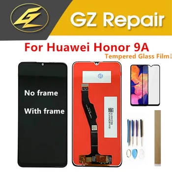 6.3 Colių Huawei Honor 9A ŽŪM-LX9N / Už Mėgaukitės 10E / Už Y6P LCD Ekranas Su Jutikliniu Ekranu, Stiklas, Jutiklis Su rėmo Su Rinkiniai