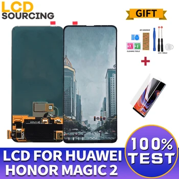 6.39 colių Huawei Honor Magija 2 LCD Ekranas Jutiklinis Ekranas skaitmeninis keitiklis Asamblėjos Garbės Magija 2 Ekranas Pakeitimo
