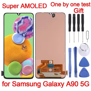 6.7 colių Galaxy A90 5G Super AMOLED Medžiagos Ekranu ir skaitmeninis keitiklis, Pilnas komplektas skirtas Samsung Galaxy A90 5G