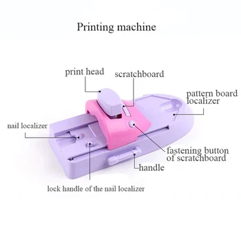 6 Metalo Plokštės Modelis Nail Art Spausdintuvas Spausdinimo Manikiūro Mašina Antspaudas Nustatyti Grandiklis Spausdinimo PASIDARYK pats Diagramos Plokštės Įrankis