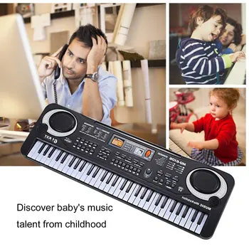 61 Klavišai Elektroninės Muzikos Klaviatūros Elektriniai Vargonai Su Mikrofonu Vaikų Muzikos Instrumentas, Anksti Švietimo Priemonė Vaikams Karšto
