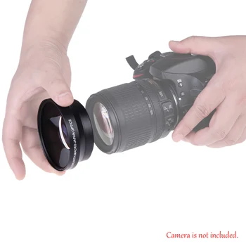 67mm Skaitmeninis Aukštos raiškos 0.43 x SuPer Plataus Kampo Objektyvas Canon Sukilėlių T5i T4i T3i 18-135mm 17-85mm už Nikon 18-105 70-300VR