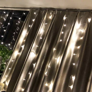 6X3/8x3M LED Užuolaidos Dekoratyvinis Apšvietimas Girlianda Kalėdinė Dekoracija Šalis Naujųjų Metų Vestuvių Pasakų Žibintai Atostogų Apšvietimas