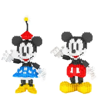 704pcs Disney Minnie Peliukas Animacinių filmų Mini Micro Deimanto Dalelių Surinkti Žaislą, Statyba Blokai vaikams, žaislai