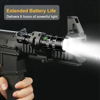 8000LM LED L2 Taktinis Žibintuvėlis Super Šviesus USB Įkraunamas Žibintuvėlis įrašo Medžioklės šviesos Vandeniui už 18650 baterija