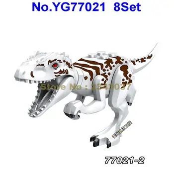 8pcs dinozaurų juros periodo tyrannosaurus rex dinozaurai blokai Žaislas