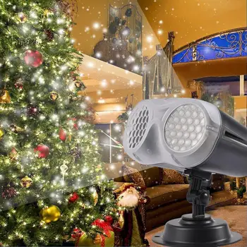 9W Kalėdų Snaigės Projekcija Lempos Šviesos Neperšlampamas Nuotolinio Valdymo Snaigės Projekcija Lempos vidaus Lauko Apdaila