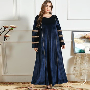 Abaja Dubajus Turkijos Musulmonų Suknelė, Hijab Islamas Suknelės Moterų Plius Dydis Drabužių Vestido Skraiste Longue Femme Caftan Marokas Kaftan