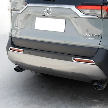 ABS Chrome Galiniai Rūko Žibinto Šviesos Padengti Auto Reikmenys Toyota Rav4 Rav 4 2019 2020