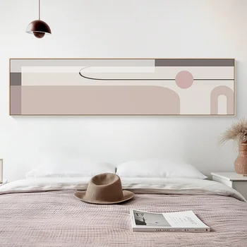 Abstrakti Macaron spalvos drobė, tapyba plakatai ir spausdinimo minimalizmas namų dekoro sienos menas nuotraukas gyvenimo kambario, miegamasis fojė