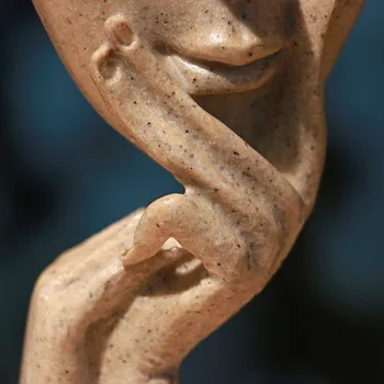 Abstraktus paveikslas, skulptūra Kūrybos šiaurės apdaila namo, Moteris dailės kaukė modelis statula Dervos Meno Amatų Papuošalai namų dekoro
