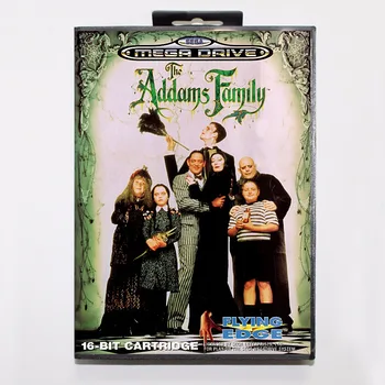 Addams Family Žaidimas Kasetė 16 bitų MD Žaidimo Kortelės Su Mažmeninės Langelyje Sega Mega Drive Genesis