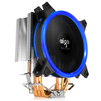 AIGO E3 4 Heatpipes CPU aušintuvo AMD Intel 775 1150 1151 1155 1156 CPU radiatoriaus 120mm 4pin CPU aušinimo ventiliatorius PC ramus