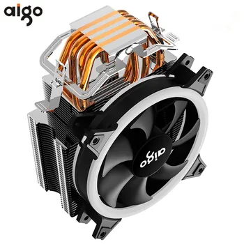 AIGO E3 4 Heatpipes CPU aušintuvo AMD Intel 775 1150 1151 1155 1156 CPU radiatoriaus 120mm 4pin CPU aušinimo ventiliatorius PC ramus