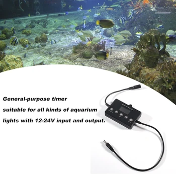 Akvariumas Smart Dimeris Sistema, Led Light Laikmatis Reguliuoti Ryškumą Žuvų Bakas Šviesos LampTimer Žuvų Bakas Pažangios Šviesos Reguliatorius