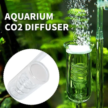 Akvariumą CO2 Difuzorius Stiklo Burbulas Bakas Purkštukai Reaktoriaus Relės Reguliatoriaus Moss CO2 Purkštukai 60~300L Augalai