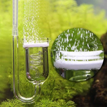 Akvariumą CO2 Difuzorius Stiklo Burbulas Bakas Purkštukai Reaktoriaus Relės Reguliatoriaus Moss CO2 Purkštukai 60~300L Augalai