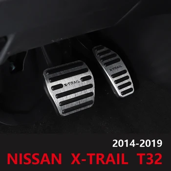 Aliuminio lydinys Automobilio Akceleratoriaus Dujų Stabdžių Pedalą Padengti Atveju NE Nissan X-Trail X Trail XTrail T32 m. m. 2016 m. 2017 m. 2018 m. 2019 m.