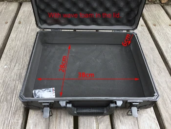 Aliuminio Įrankis atveju lagaminas rinkinys Failų lauką, atsparus smūgiams saugos įranga atveju fotoaparatas atveju, su putų pamušalas