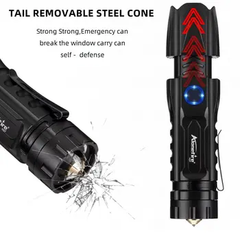 Alonefire H37 Ryškiausių xhp50.2 Aukštas, galingas įkraunamas LED Žibintuvėlis lanterna Taktinis Šviesos 26650 Kempingas Medžioklės Lempos