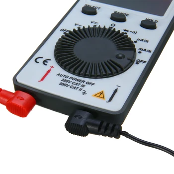 AN101 Skaitmeninis Mini Multimetras nuolatinės SROVĖS/ Įtampos Srovės Matuoklis Kišeninių Pocket Voltmeter Ammeter Testeris su Bandymų Veda 10*55*10mm