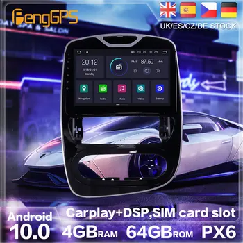Android 10.0 PX6 Radijas Stereo GPS Navigacija Renault Clio 4 2017 2018 Car DVD Player Multimedia Auto Radijo Grotuvas HeadUnit
