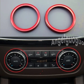 Angelguoguo Raudonos ir mėlynos spalvos Mercedes Benz GLE M GLK SL GLS SLK G GL CLS Klasės Automobilių oro kondicionavimo rankenėlę mygtuką dangtis