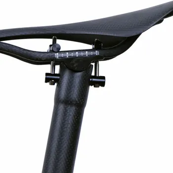 Anglies pluošto dviratis nuo balnelio iškyšos MTB kelių dviračių dalys superlight 138g sėdynė po 3k matinis 27.2/30.8 /31.6 *300-400mm Titano varžtai