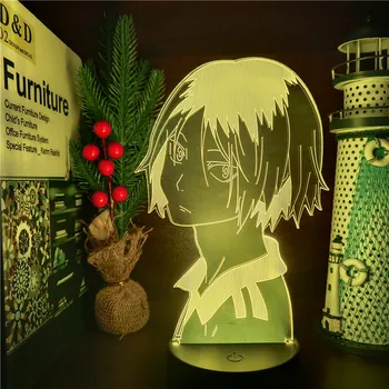 Anime Duomenys Haikyuu Kozume Kenma 3D Led Modelis Naktį Šviesos Kolektorius Veiksmų Figurals Lėlės Kalėdų Dovana Figma Lempa Vaikams Žaislų Rinkinys