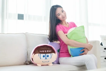 Anime Osomatsu-san pliušiniai žaislai J. Matsuno Osomatsu Karamatsu Choromatsu Ichimatsu Jyushimatsu pliušas pagalvės, dekoratyvinės pagalvėlės nemokamas pristatymas