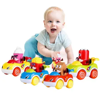 Anksti Švietimo Plėtros Automobiliai Vaikams Vaikiška Trinties Varomų Transporto priemonių Kūdikių Traukti Atgal, Automobilių Žaislus 1 2 3 Metų amžiaus kūdikiui