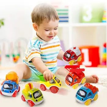 Anksti Švietimo Plėtros Automobiliai Vaikams Vaikiška Trinties Varomų Transporto priemonių Kūdikių Traukti Atgal, Automobilių Žaislus 1 2 3 Metų amžiaus Berniukai