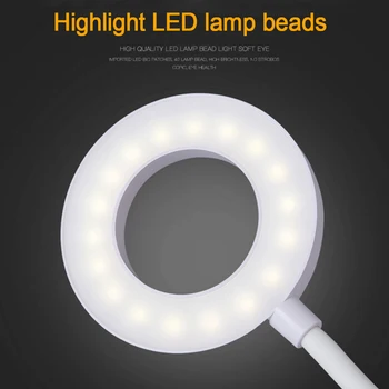 Apkaba LED Stalas Stalas Šviesos 5V USB Lankstus Touch Skaitymo Šviesos Naktinės Lemputės Chargable Naktį Lempa Vaikams